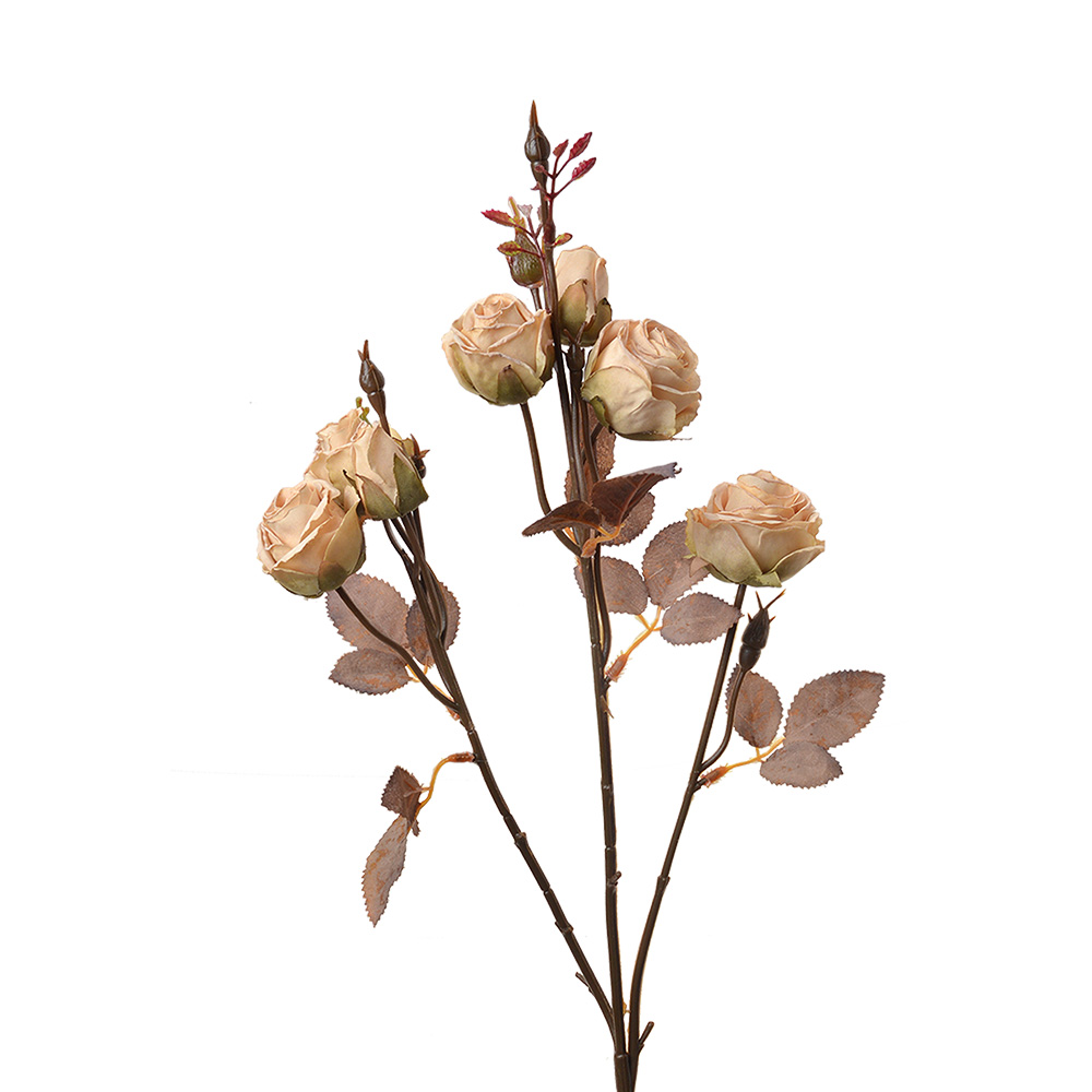 [6PL0330W] Decoratie tak met bloemen 16x9x73 cm