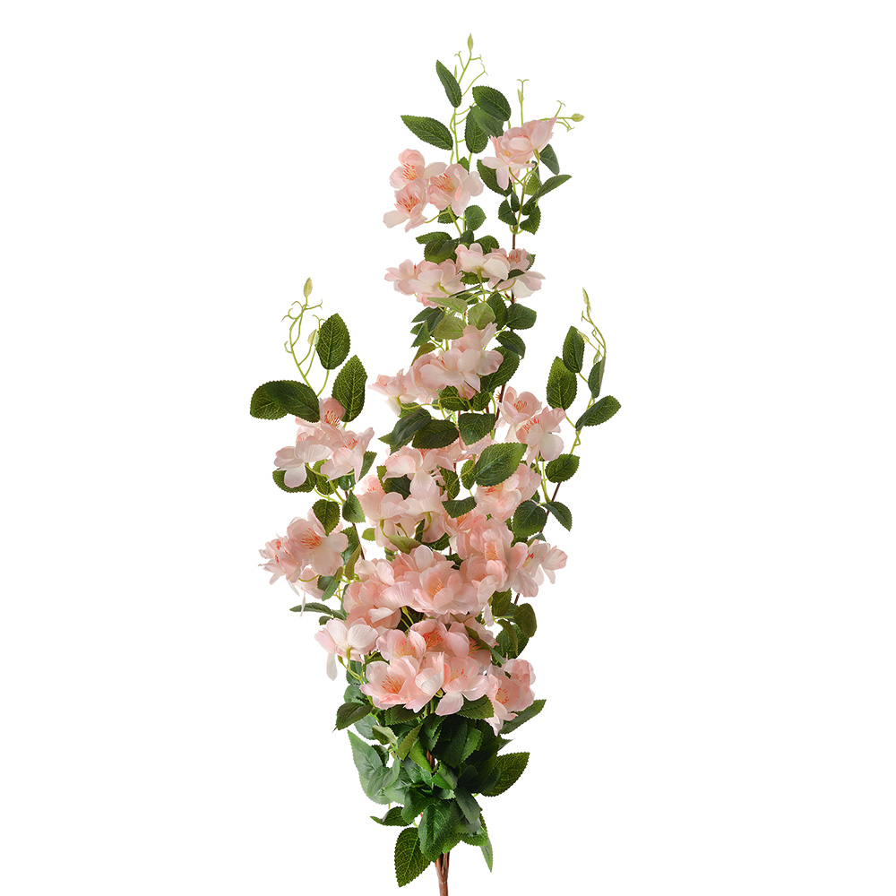 [6PL0345P] Decoratie tak met bloemen 25x15x88 cm