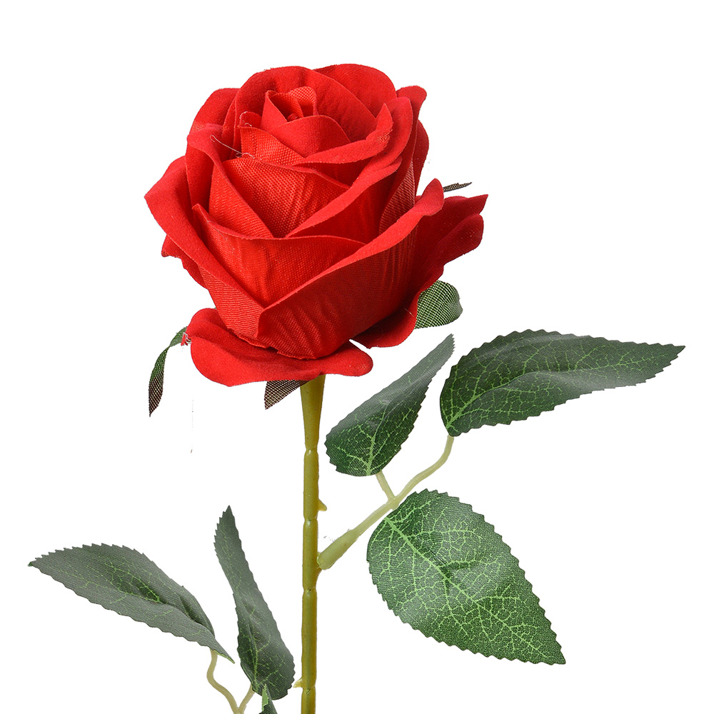 [6PL0359R] Kunstbloem roos 8x8x50 cm