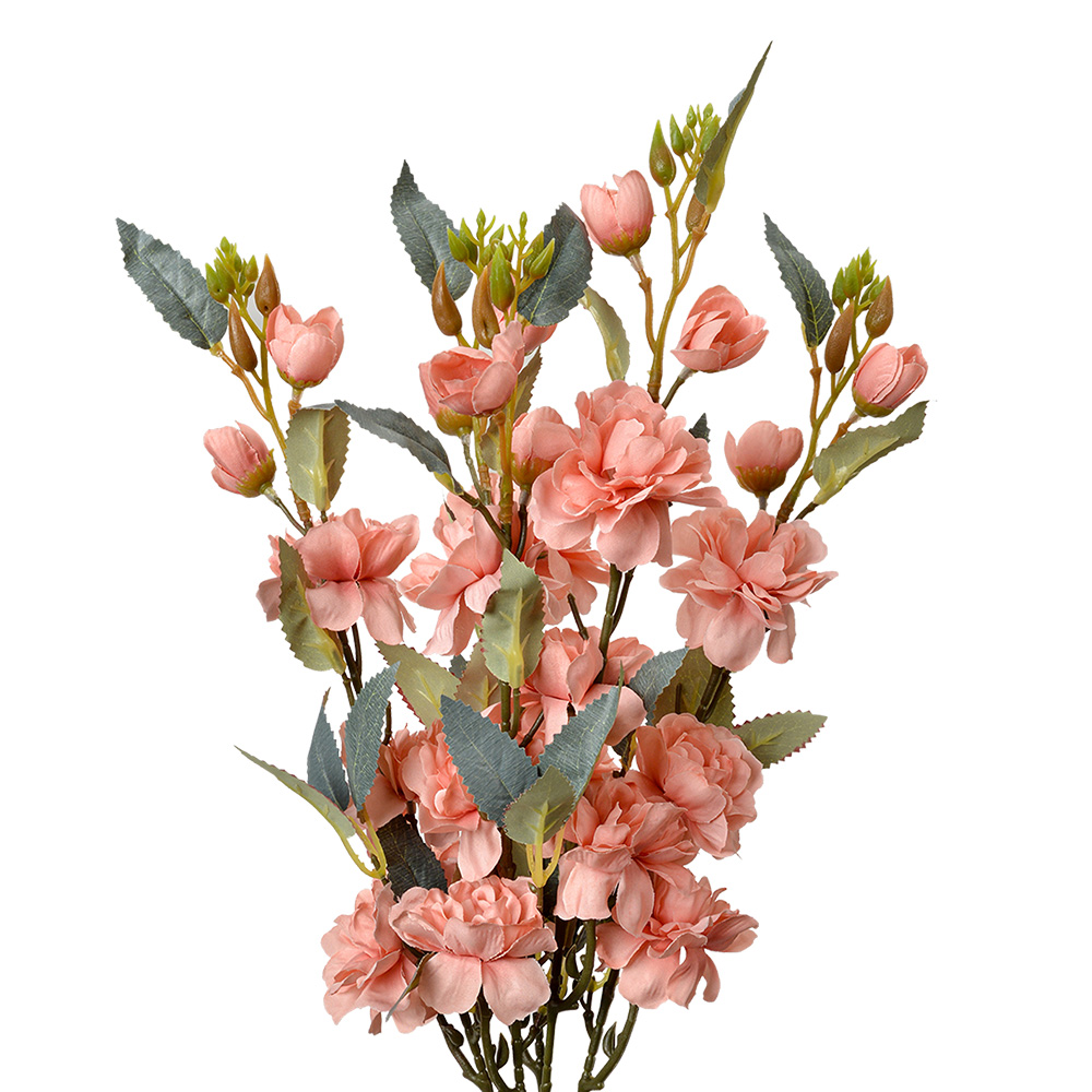 [6PL0378P] Decoratie tak met bloemen 10x10x51 cm