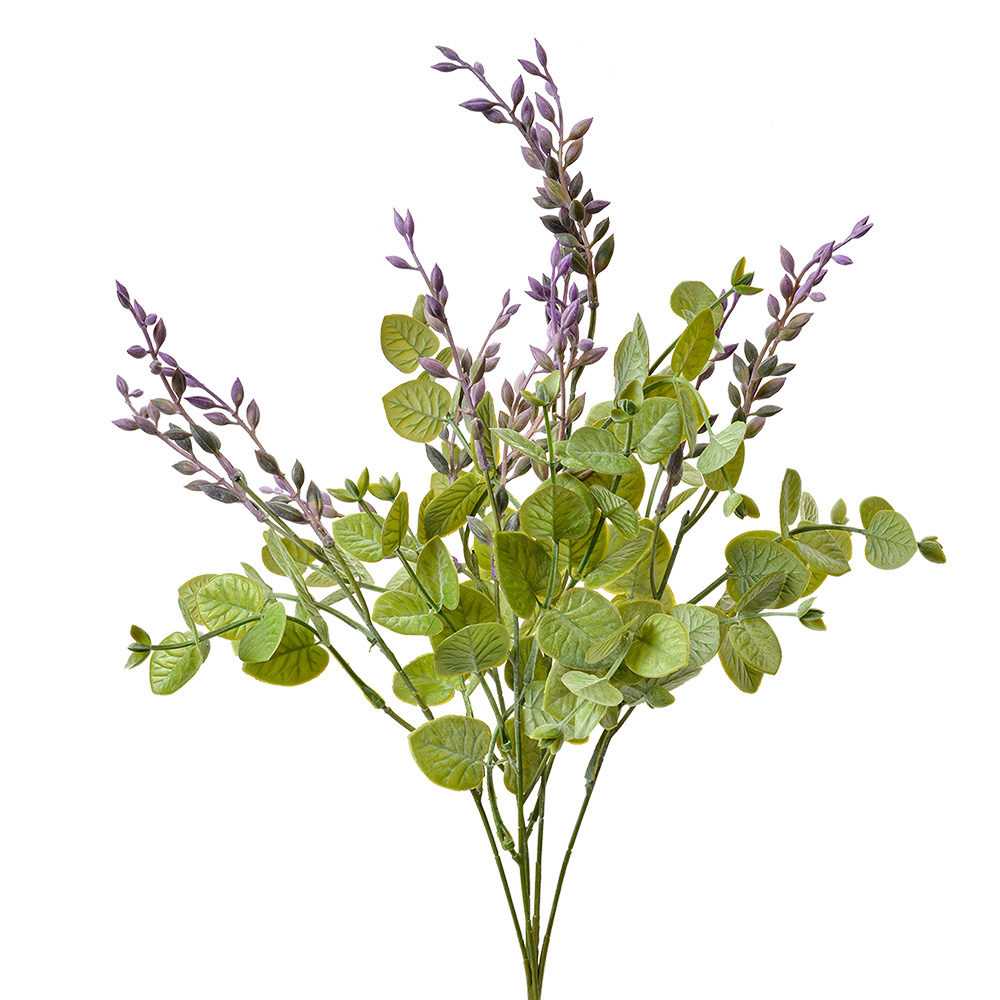 [6PL0385] Decoratie tak met bloemen 12x12x51 cm