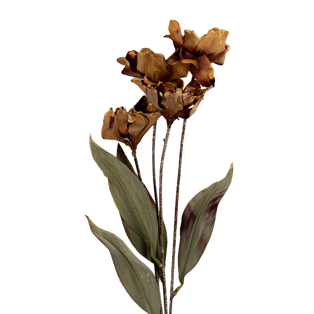 Decoratie tak met bloemen 8x5x60 cm