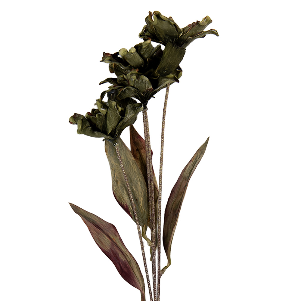 Decoratie tak met bloemen 8x5x60 cm