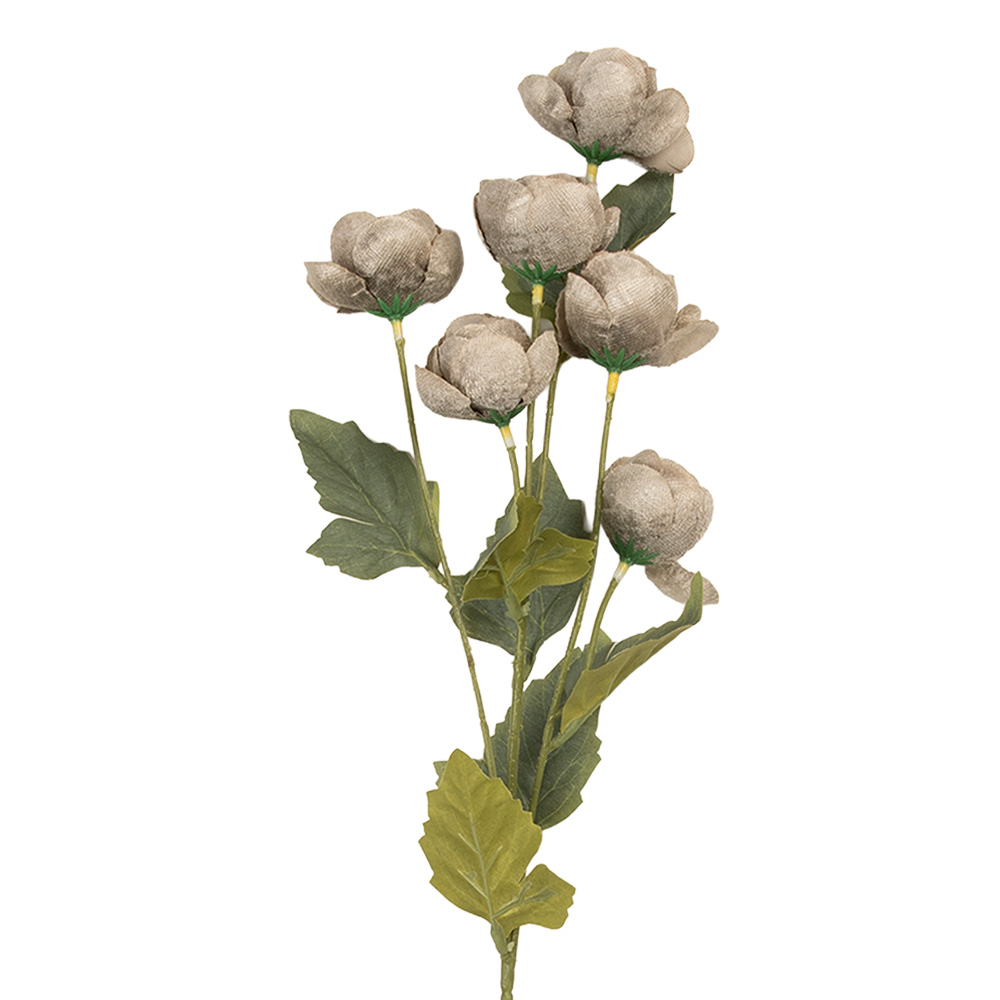 [6PL0409G] Decoratie tak met bloemen 10x10x63 cm