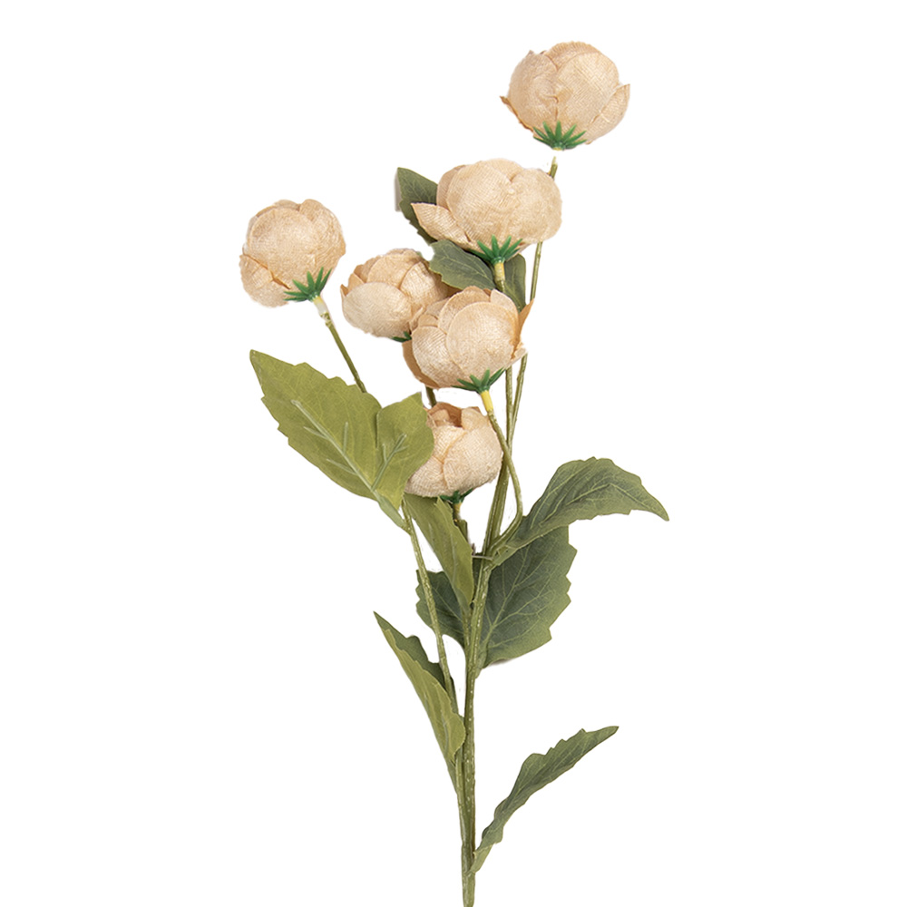 [6PL0409Y] Decoratie tak met bloemen 10x10x63 cm