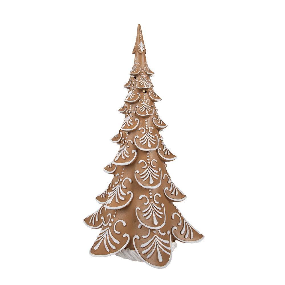 [6PR3905GG] Decoratie kerstboom met LED 26x23x42 cm/ 3xAA