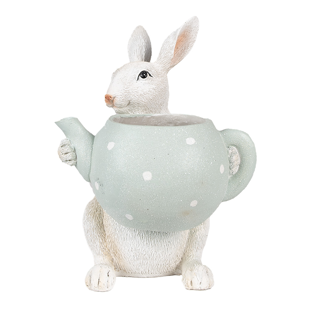 Decoratie konijn 17x17x23 cm