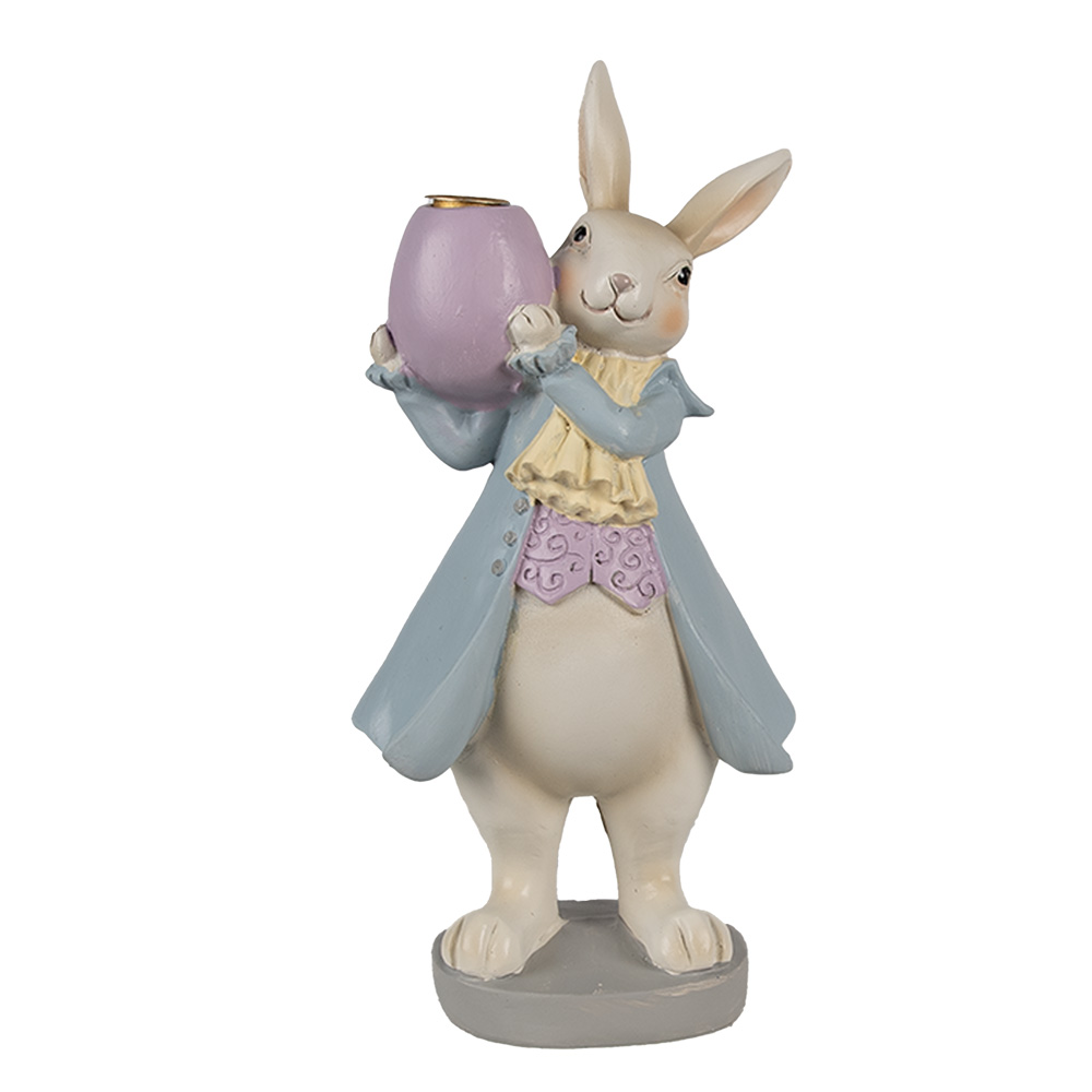 [6PR4013] Kandelaar konijn 10x8x20 cm