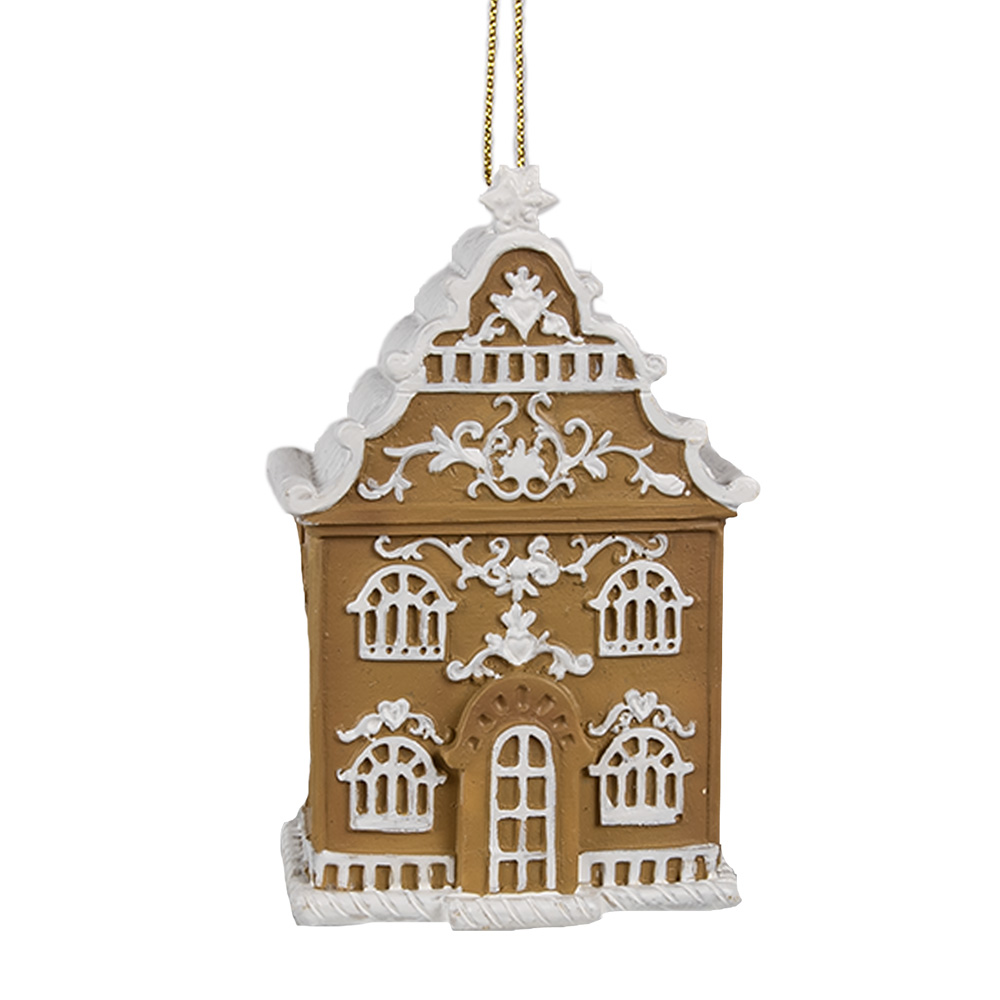[6PR4212] Decoratie hanger huisje 6x4x9 cm