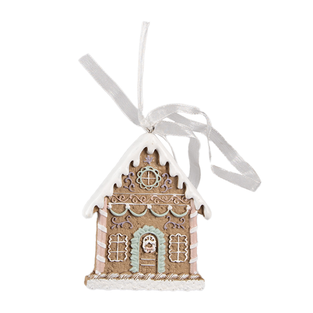 [6PR4322] Decoratie hanger huisje 6x1x8 cm