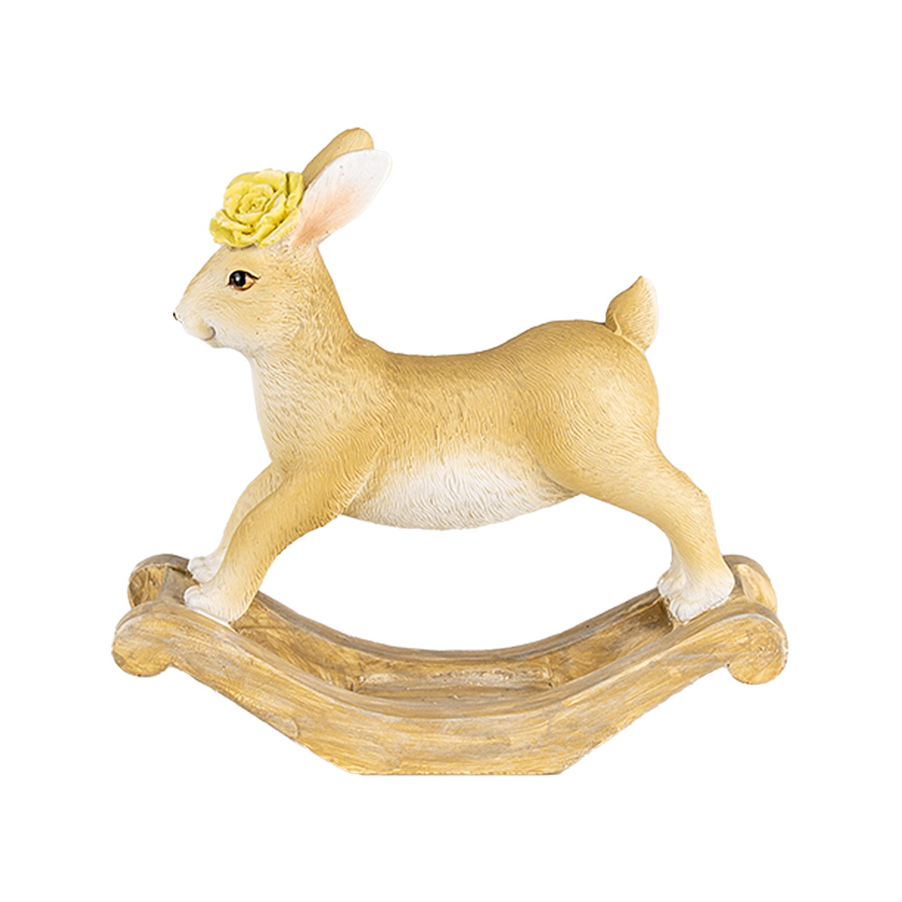 Decoratie hobbelkonijn 16x5x14 cm