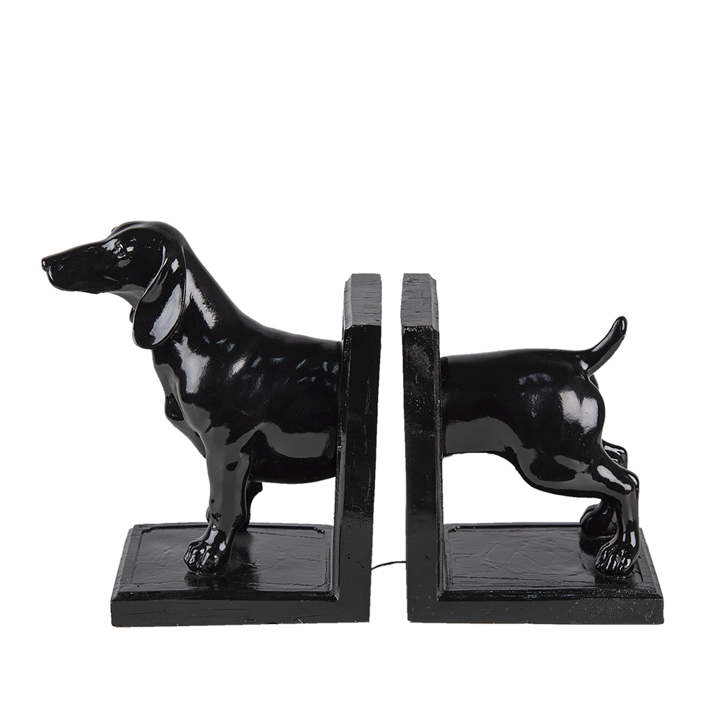 [6PR4623] Boekensteun (2) hond 25x9x15 cm