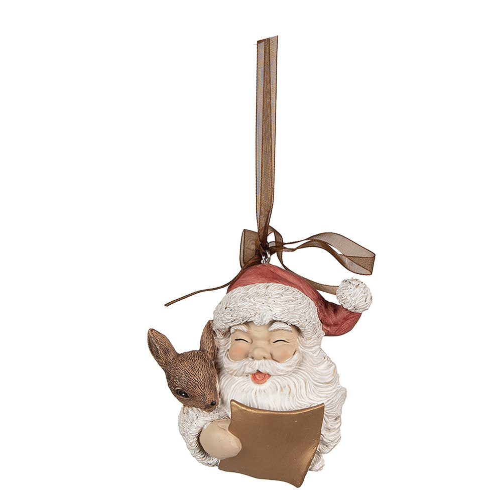 Hanger kerstman 9x5x9 cm