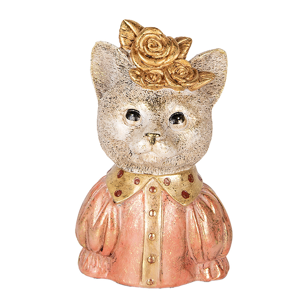 [6PR5077] Decoratie buste kat 12x9x18 cm