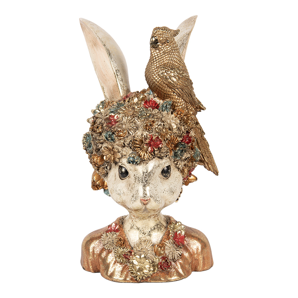 [6PR5090] Decoratie buste konijn 22x22x34 cm