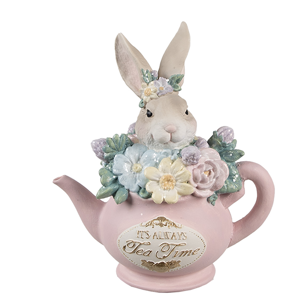 [6PR5170] Decoratie konijn 13x8x14 cm