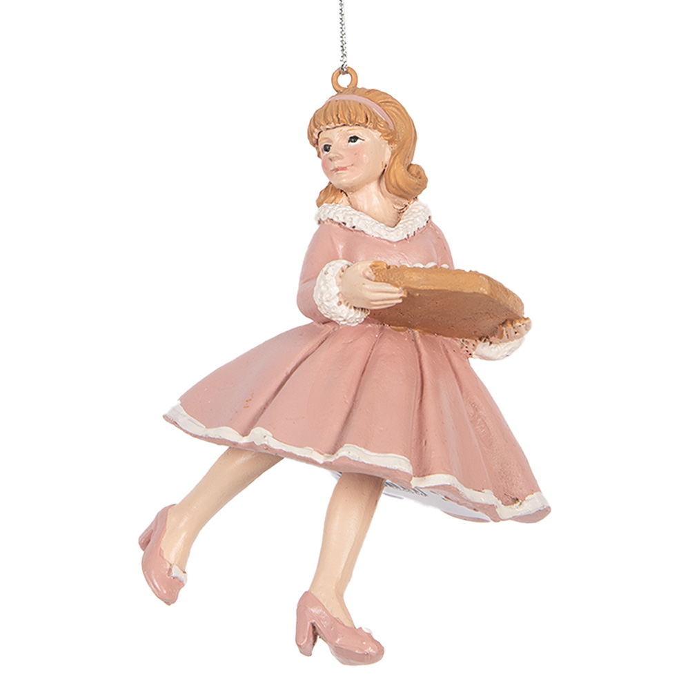 [6PR5303] Decoratie hanger ballerina 7x7x11 cm