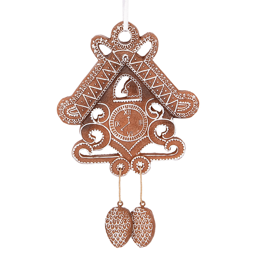 [6PR5315] Decoratie hanger huisje 12x2x18 cm