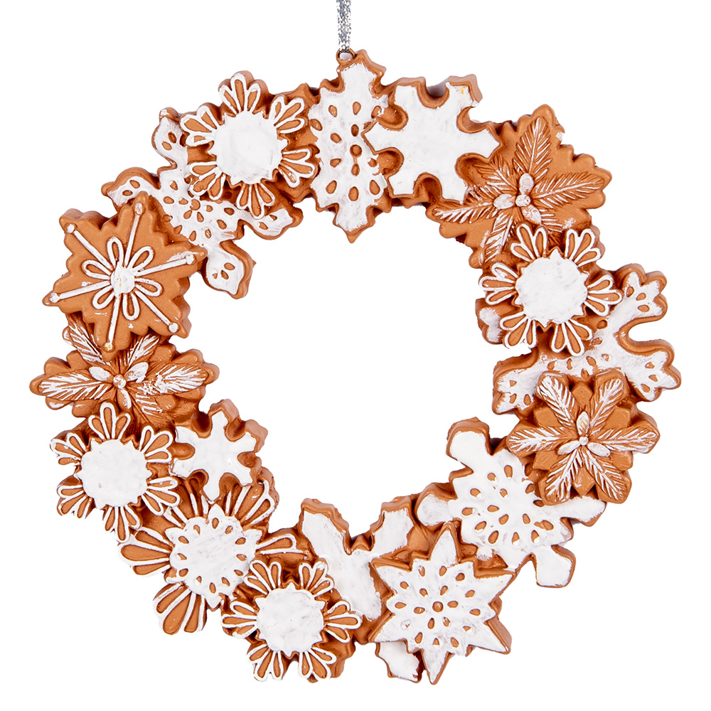 [6PR5320] Decoratie hanger krans Ø 18x2 cm