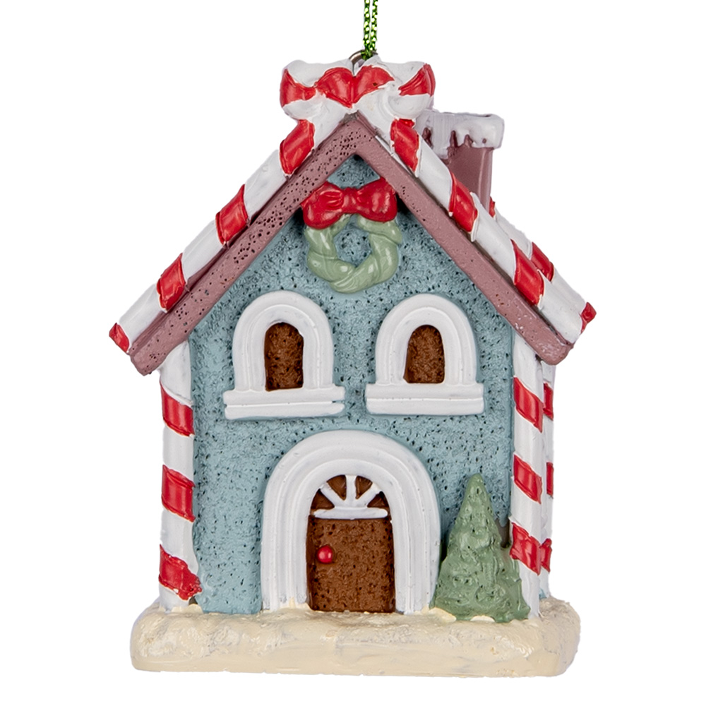 [6PR5326] Decoratie hanger huisje 6x4x8 cm