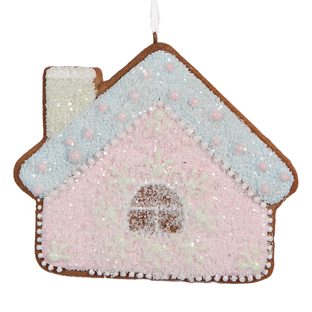 Decoratie hanger huisje 9x1x8 cm