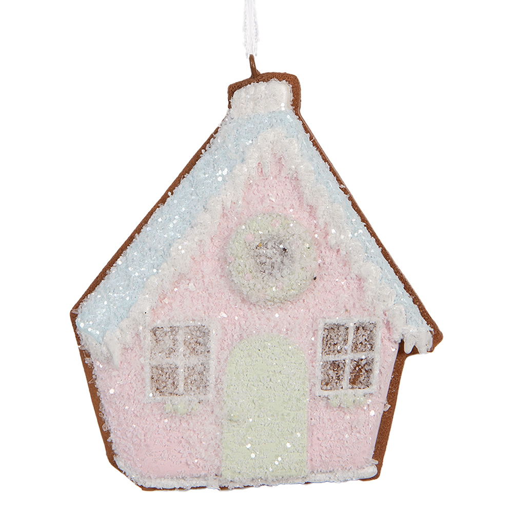 [6PR5342] Decoratie hanger huisje 9x1x10 cm
