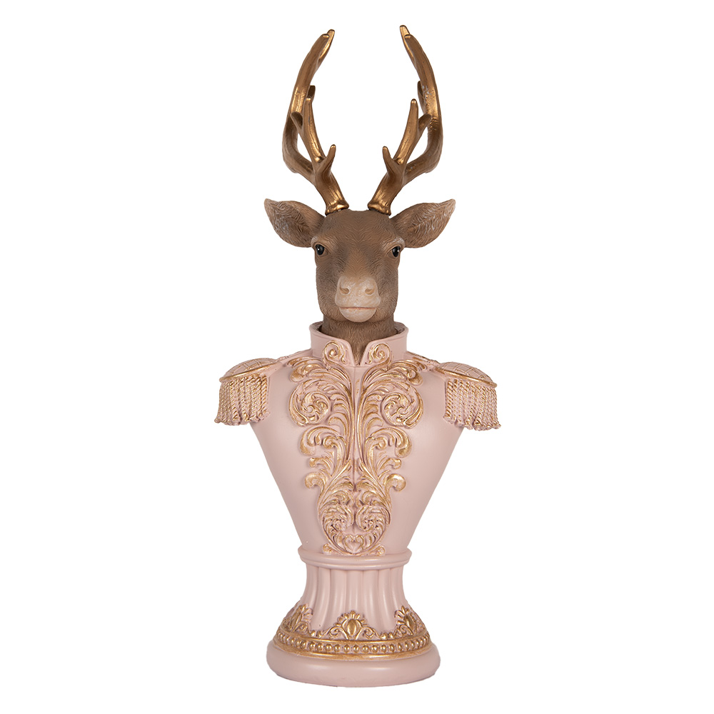 [6PR5370] Decoratie buste hert 16x14x36 cm