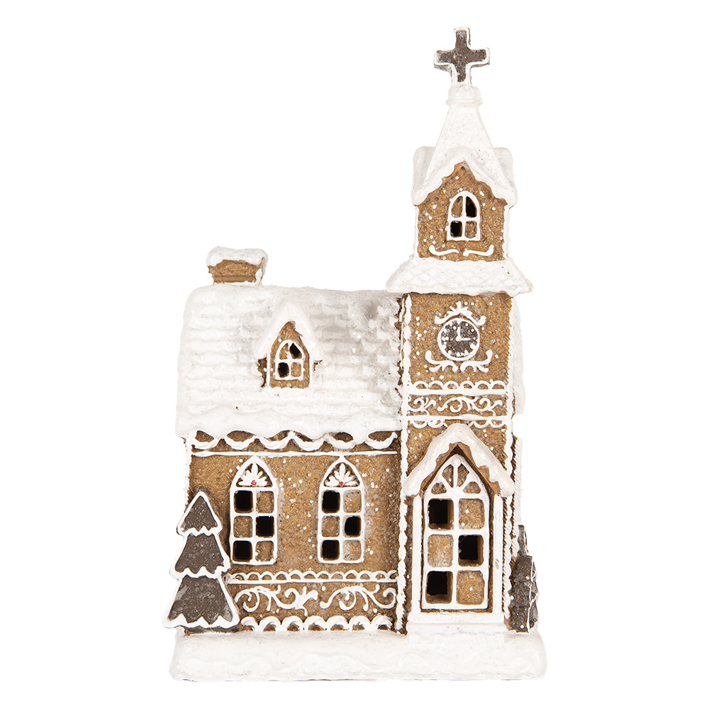 [6PR5375] Decoratie huis met LED 14x12x23 cm / 3xAAA