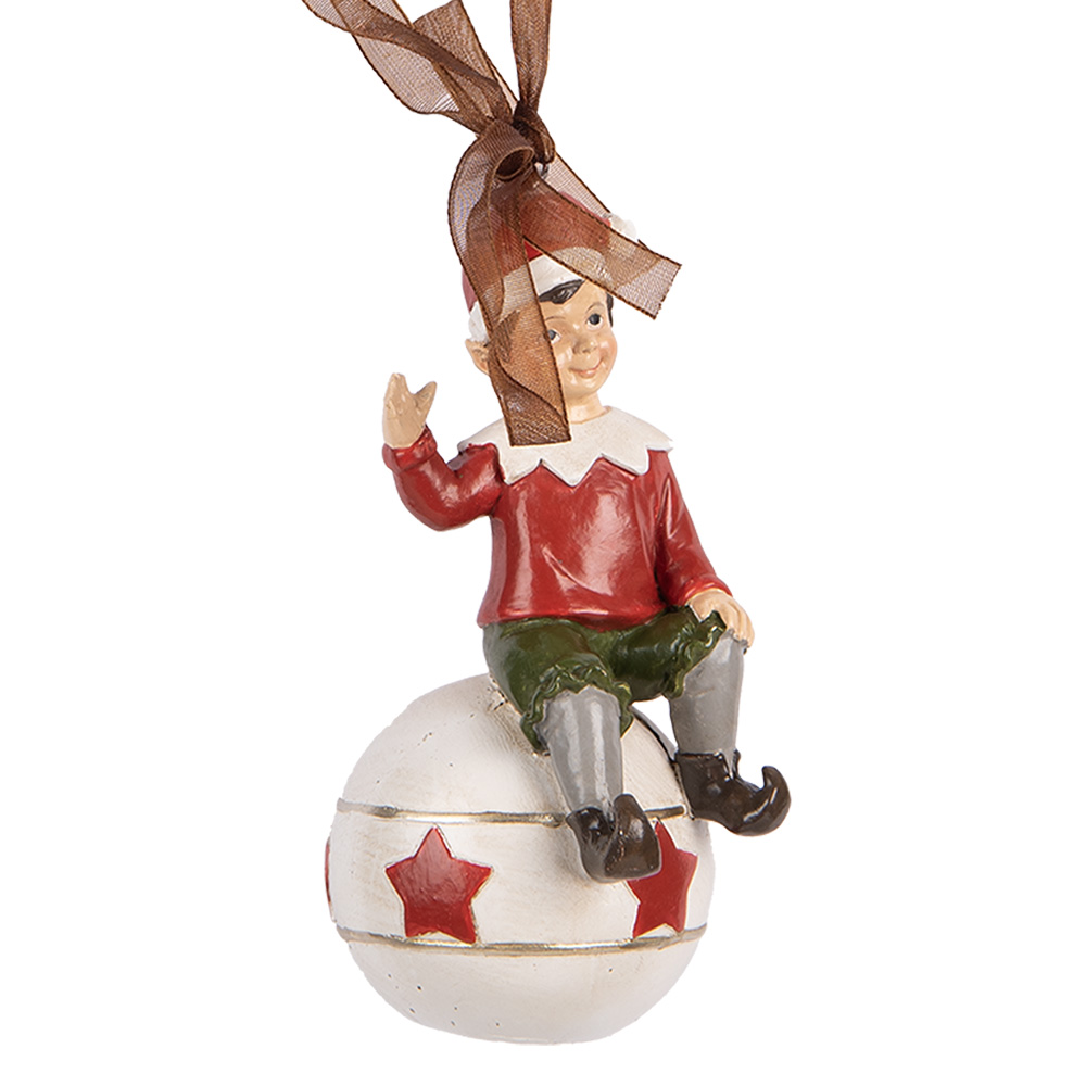 Decoratie hanger elf 5x5x10 cm