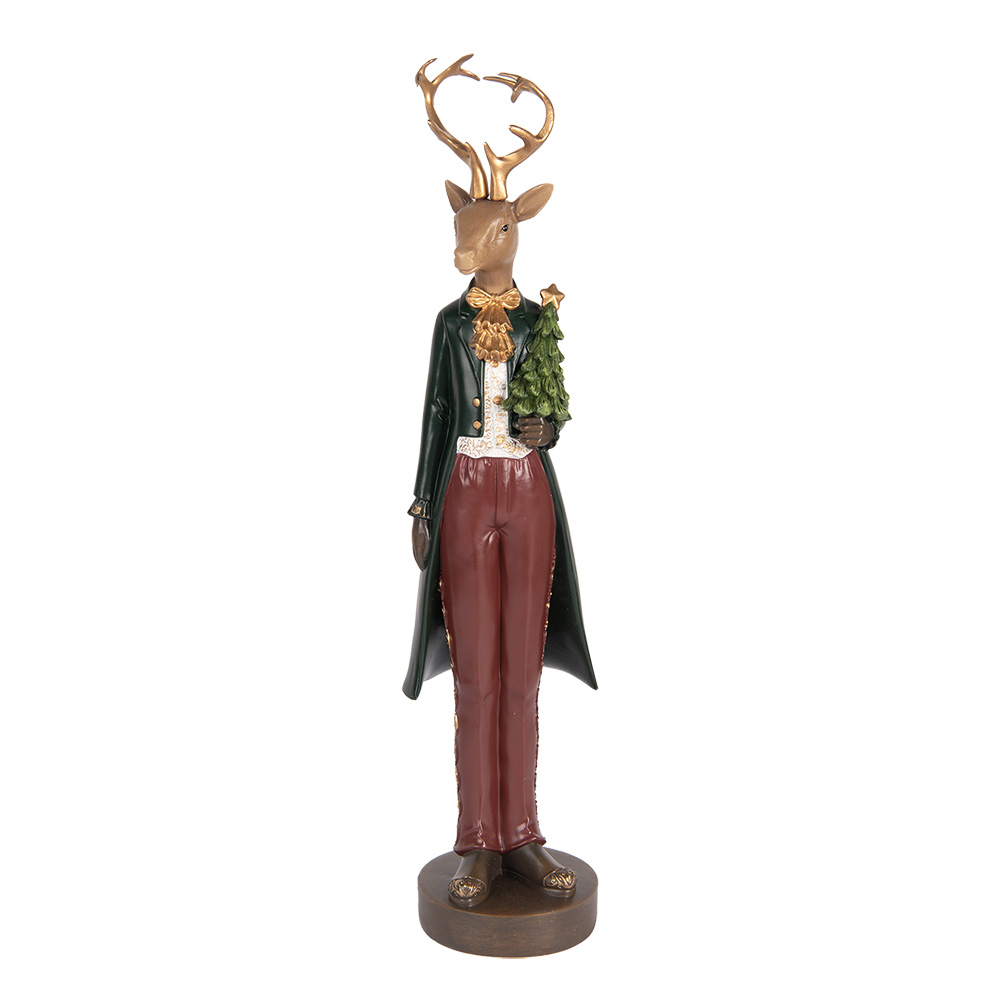 [6PR5408] Decoratie hert 9x9x37 cm