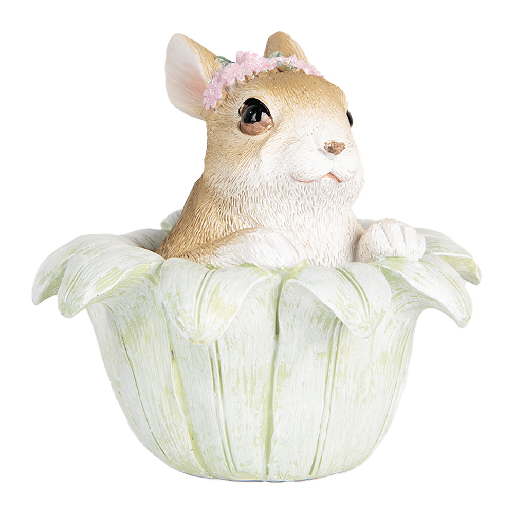 [6PR5450] Decoratie konijn 12x12x12 cm