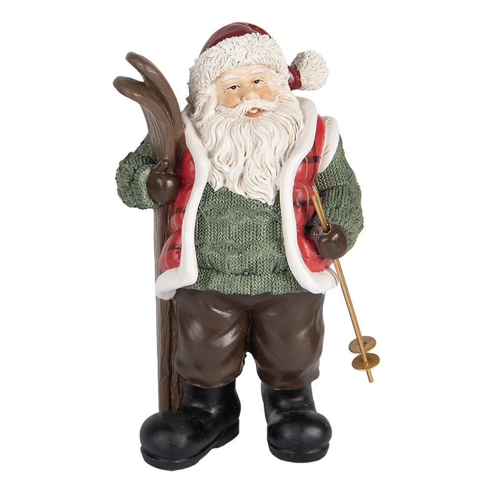 Decoratie kerstman 15x11x25 cm
