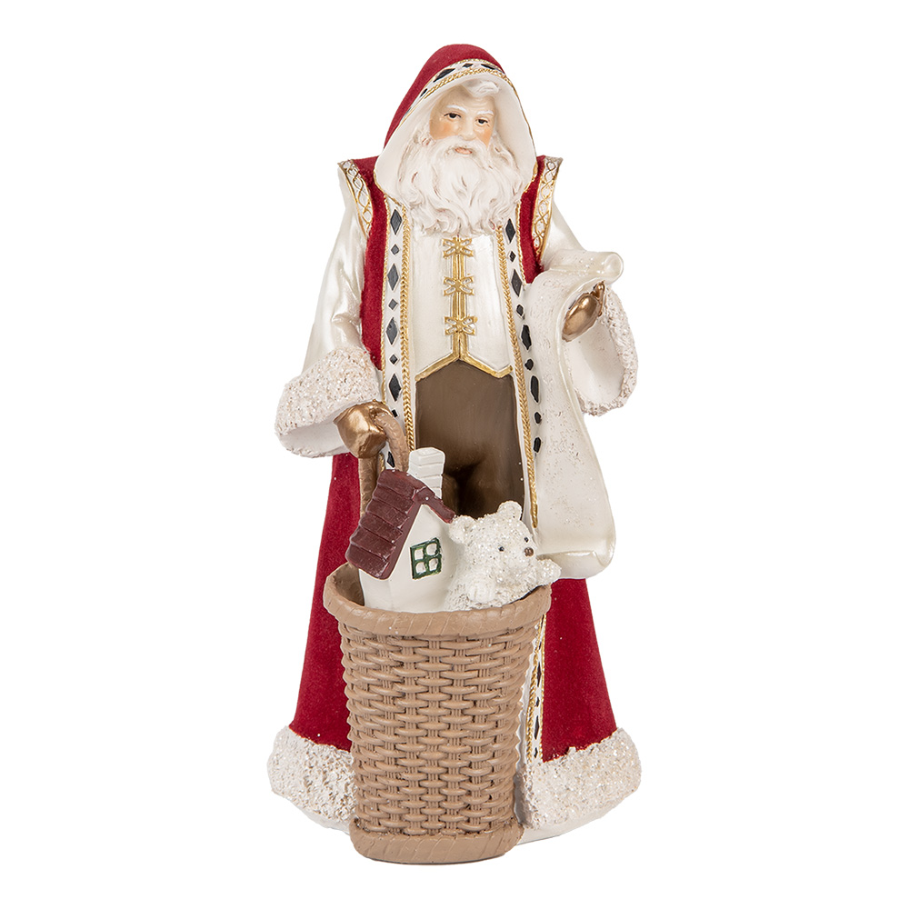 [6PR5536] Decoratie kerstman 15x14x29 cm