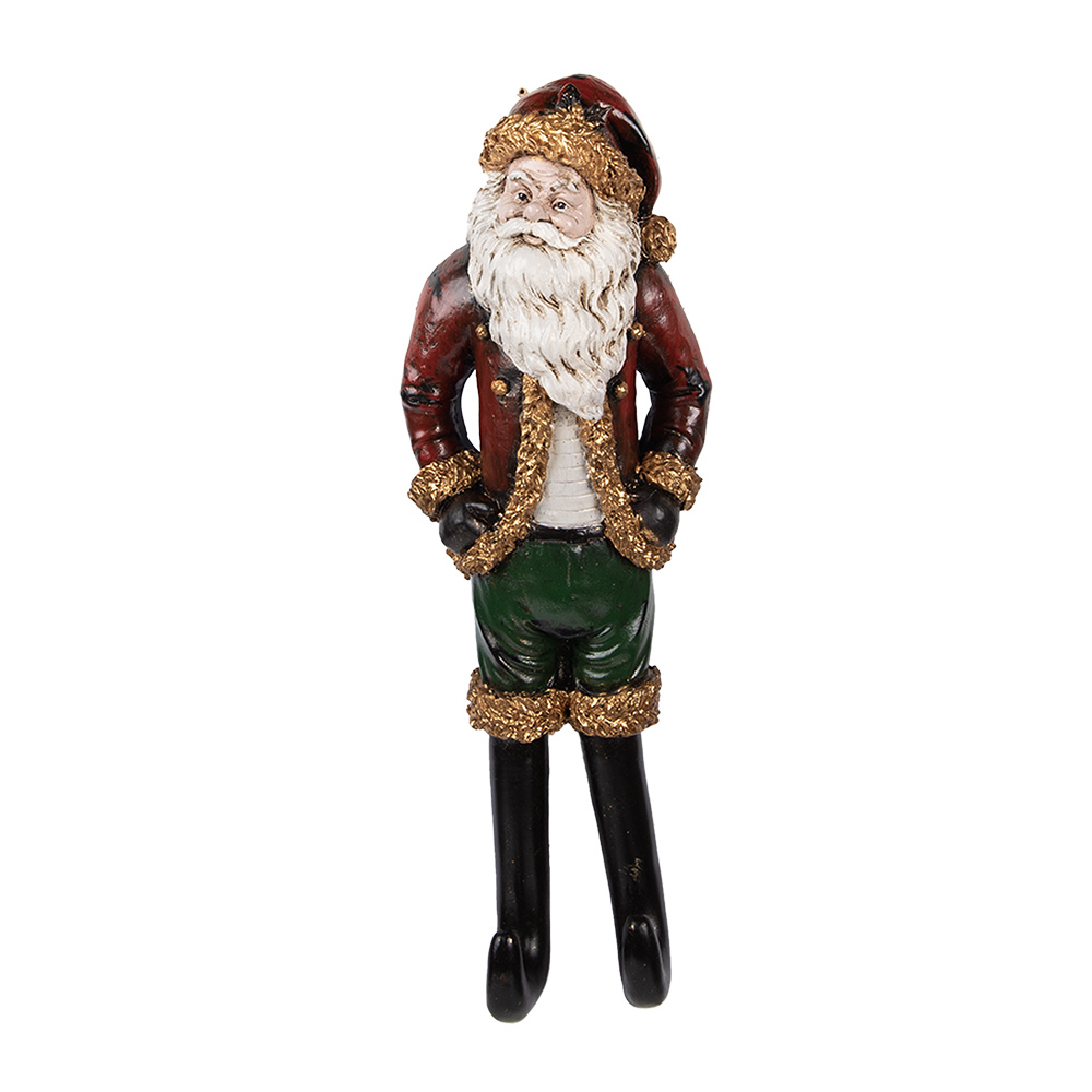 [6PR5588] Wanddecoratie kerstman 13x7x39 cm