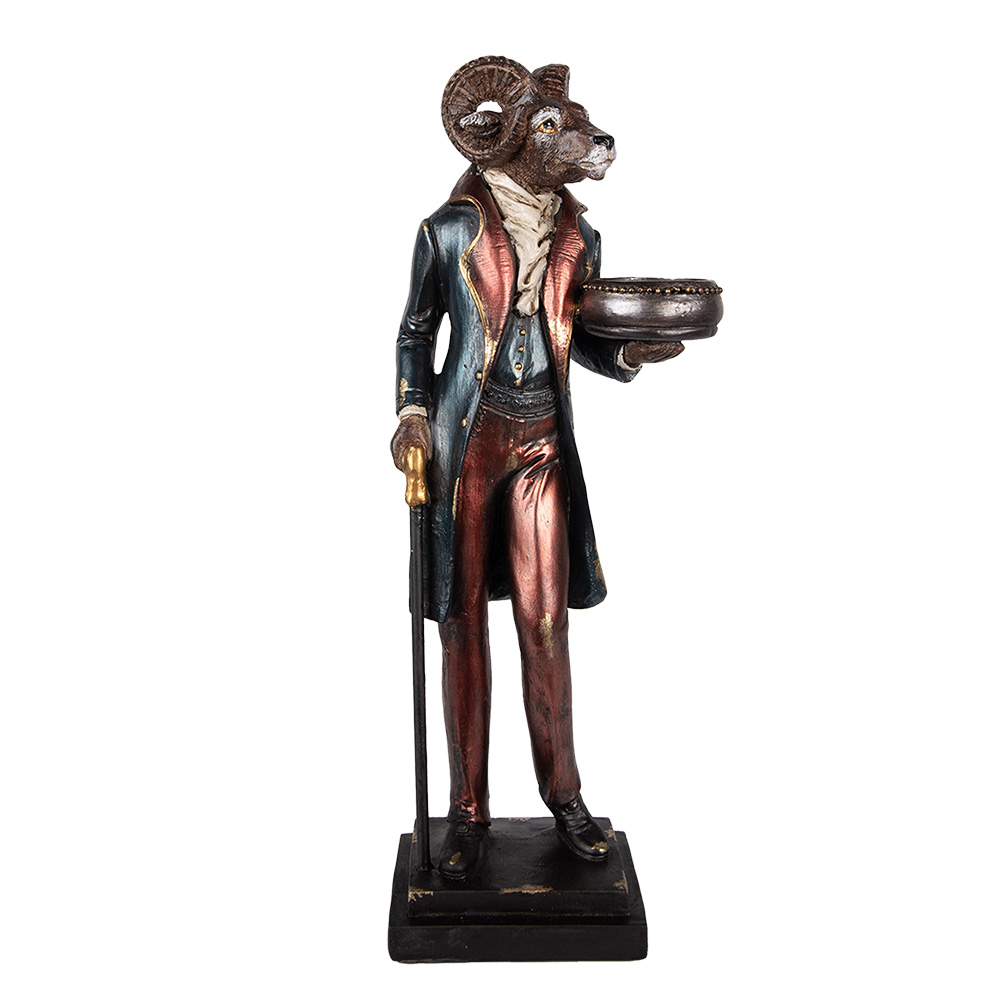 Kandelaar schaap 13x10x35 cm