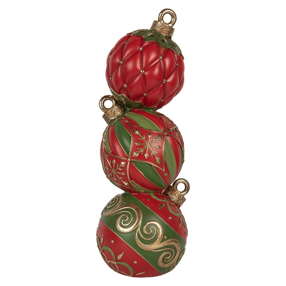 Decoratie Kerstbal met LED 14x14x40 cm / 3xAAA