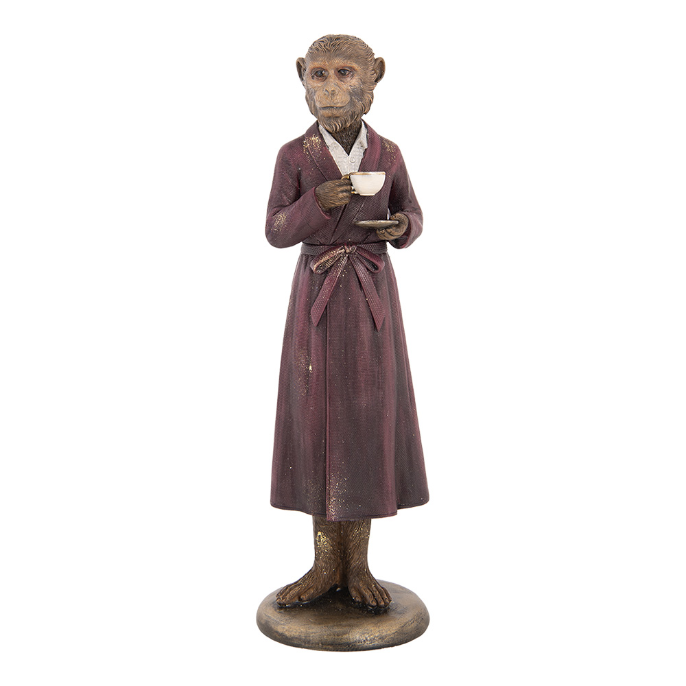 Decoratie aap 9x8x28 cm