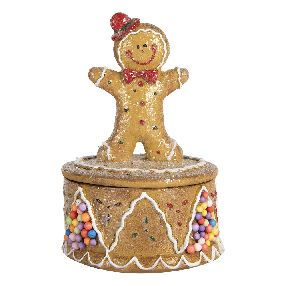 [6PR5650] Doosje met peperkoekpop Ø 7x11 cm