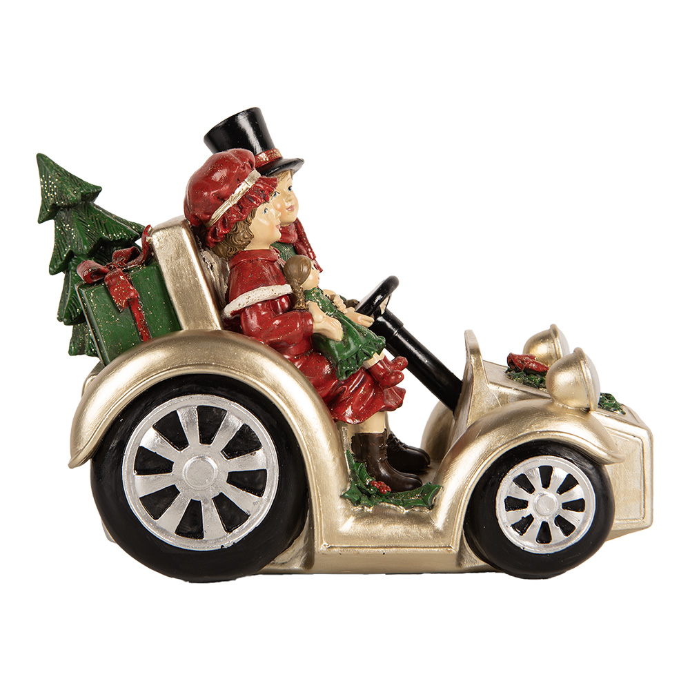 [6PR5675] Decoratie kinderen in auto 22x14x16 cm