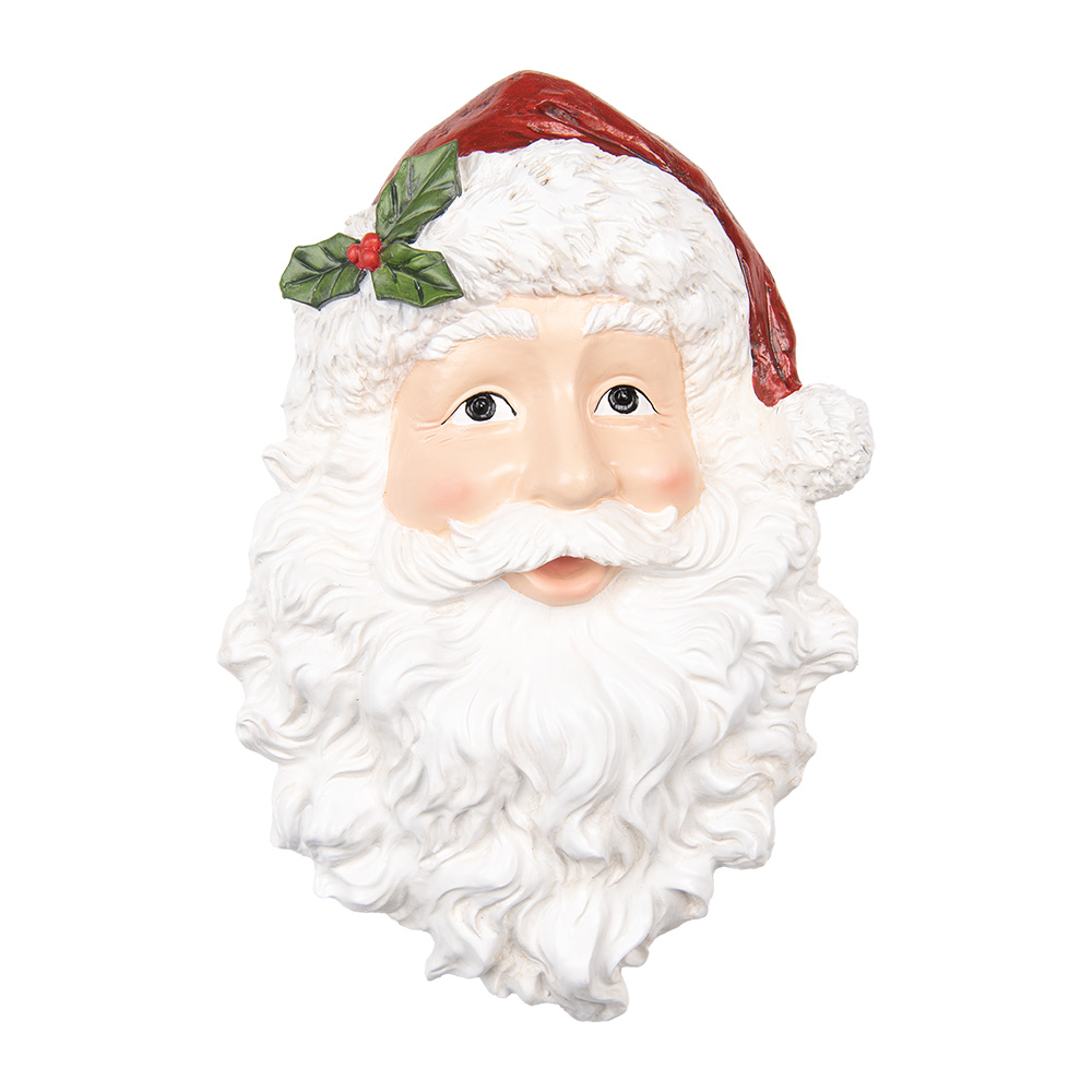 Wanddecoratie kerstman 32x9x45 cm