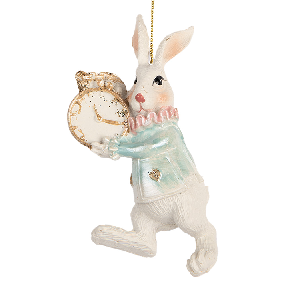 Decoratie hanger konijn 5x3x9 cm