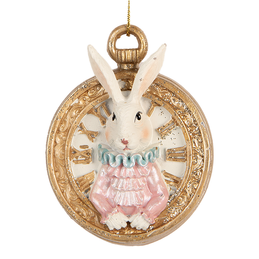 Decoratie hanger konijn 6x3x7 cm