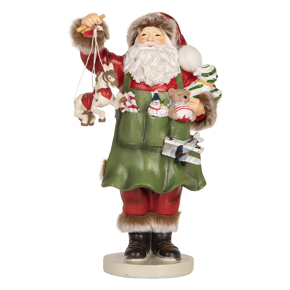 Decoratie kerstman 13x9x23 cm