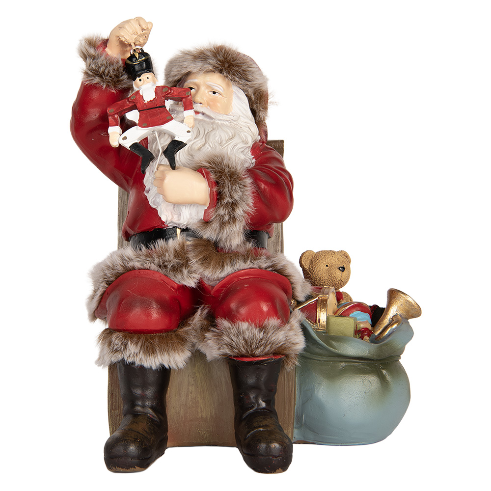 Decoratie kerstman 16x13x19 cm