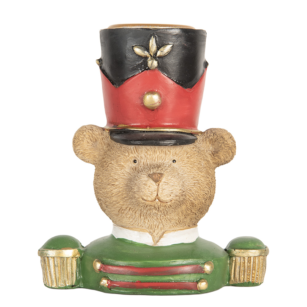 [6PR5753] Kandelaar beer 9x6x10 cm