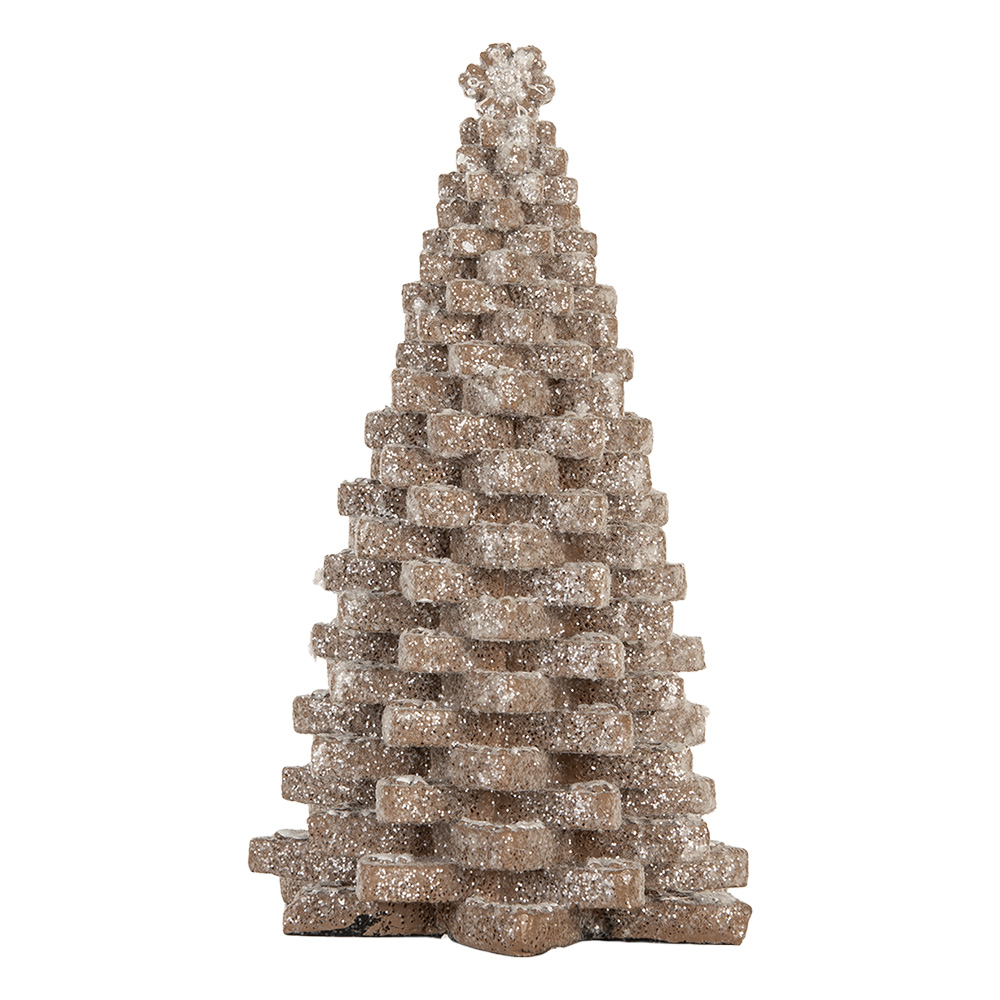 Decoratie kerstboom 15x15x25 cm