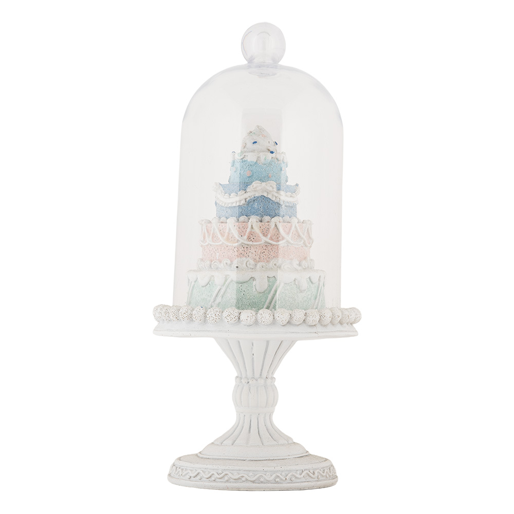 Stolp met decoratie Ø 13x27 cm