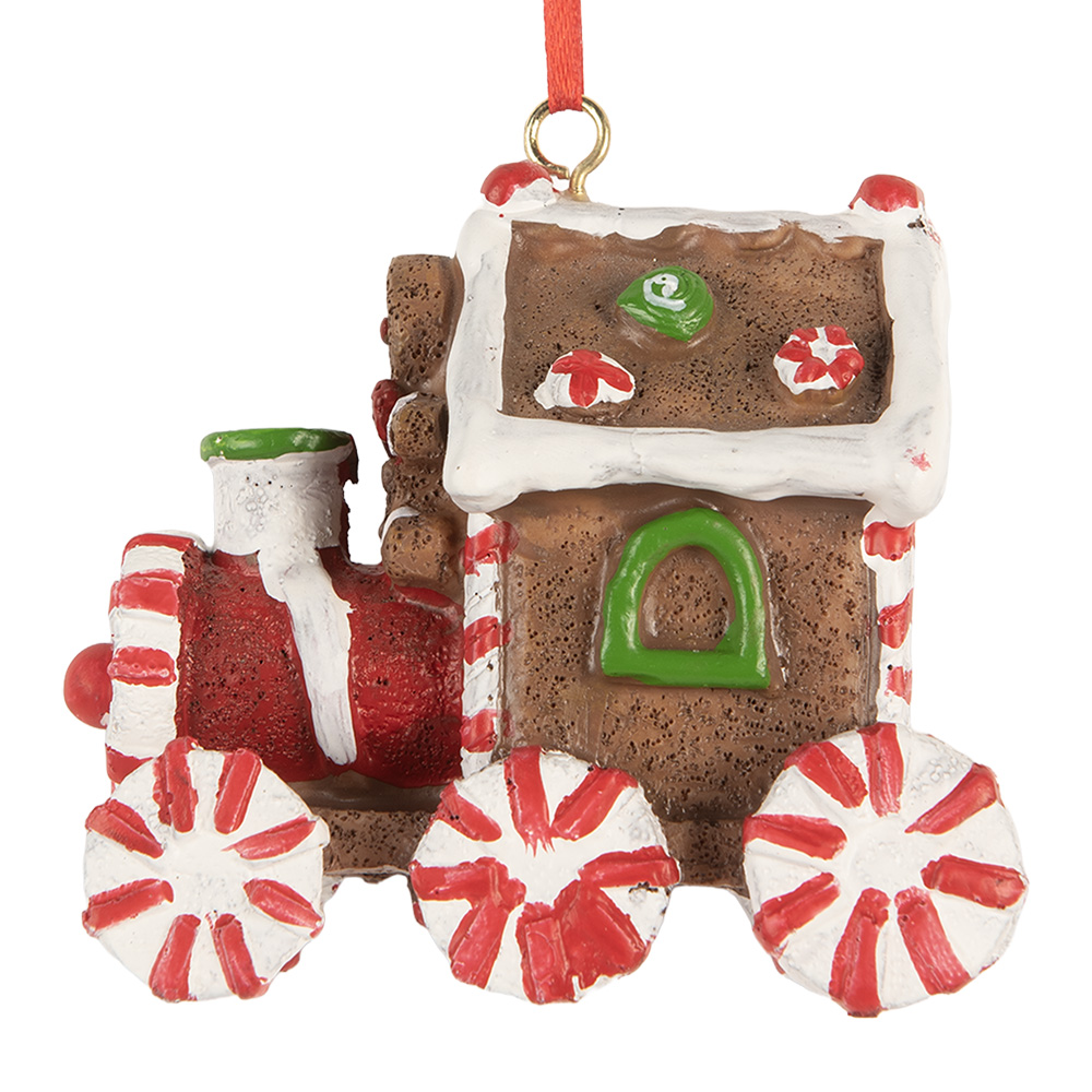 Decoratie hanger locomotief  9x5x9 cm