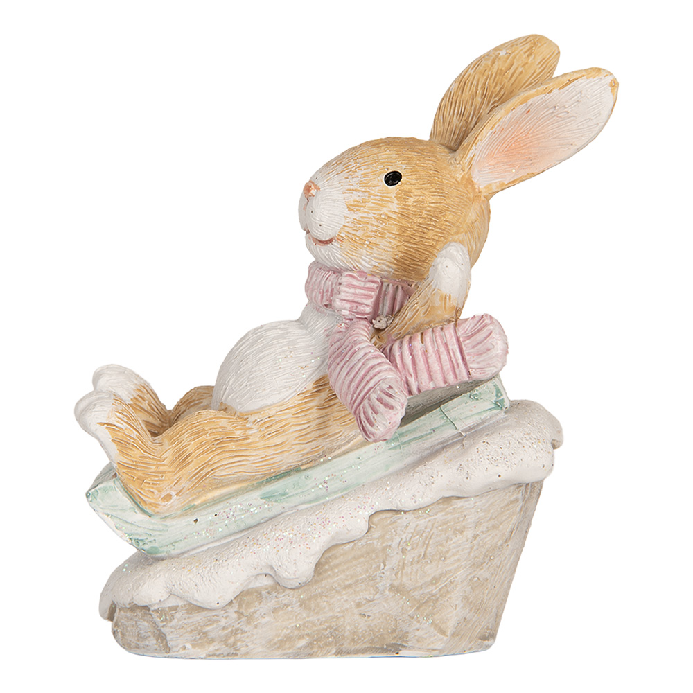 Decoratie konijn 8x6x9 cm