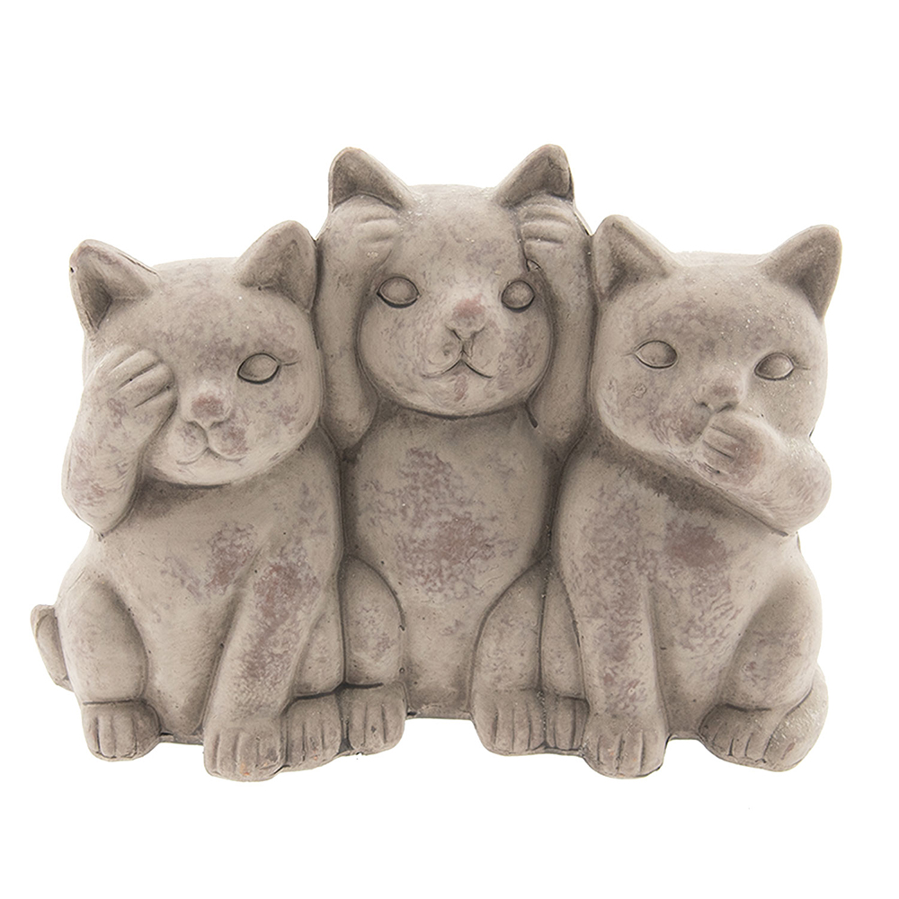 Decoratie katten 22x10x16 cm